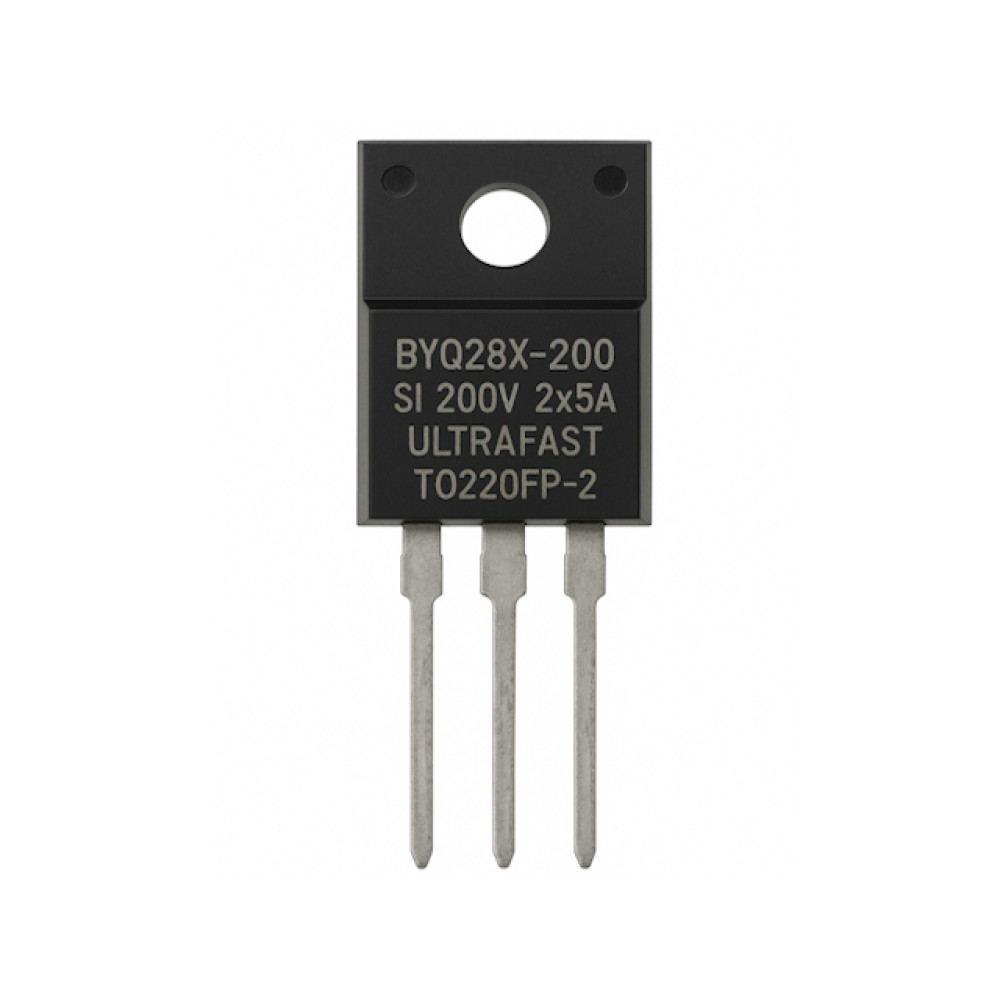 BYQ28X-200 dioda SI 200V 2x5A ultrafast TO220FP-2 BYQ28X-200 dioda SI 200V 2x5A ultrafast TO220FP-2