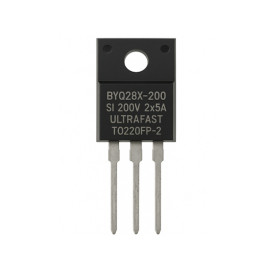 BYQ28X-200 dioda SI 200V 2x5A ultrafast TO220FP-2
