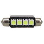 Žarulja LED axial natična 12V 42mm 4LED bijela