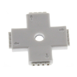 Konektor za LED traku 10mm 4-polni; križni ženski