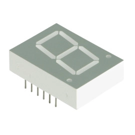 LED displej 20,32mm narančasti zaj. anoda 2V 25mA