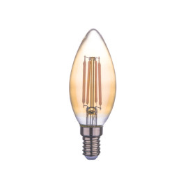 Žarulja LED E14 4W 15000h 2700K C35 dima. Filament