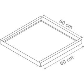 Okvir za led panel 595x595mm sivi *0595