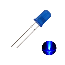 LED 5mm plava 3-3,2V 20mA 1000-1200mcd 