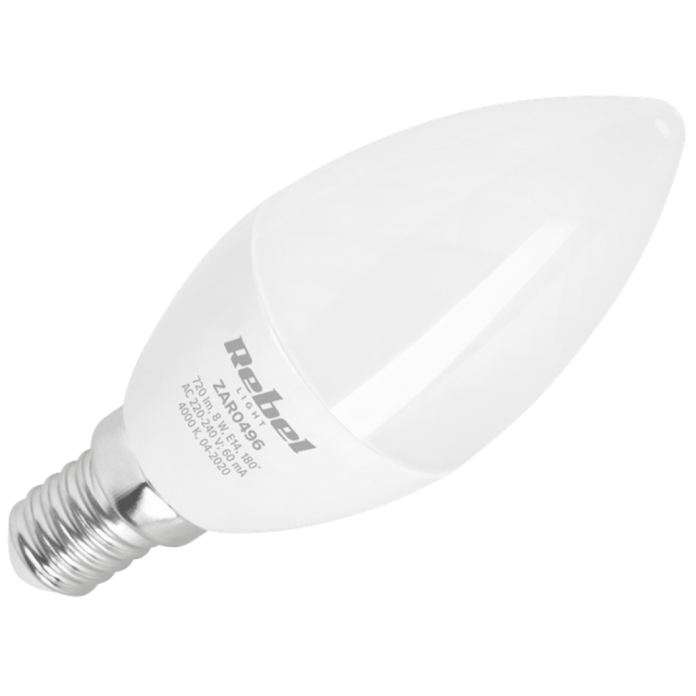 Žarulja LED E14 8W(54W) 15000h 4000K Rebel Žarulja LED E14 8W(54W) 15000h 4000K Rebel