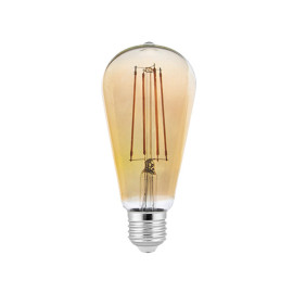 Žarulja LED E27 8W 15000h 2200K ST64 Filament Ambe