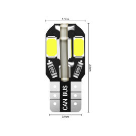 Žarulja LED T10 12V 2W bijela 6000K; IP65; 8LED