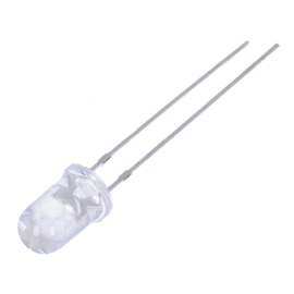 LED 5mm zelena 27000mcd 15° 2,8-3,6V 20mA 527nm tr