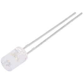 LED 5mm zelena 3800mcd 100° 2,6-3,6V 20mA 525nm tr