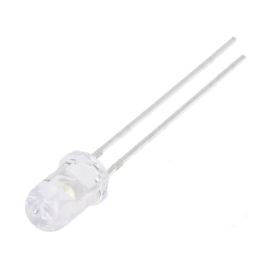 LED 5mm bijela 15000mcd 30° 12V 15mA 590nm