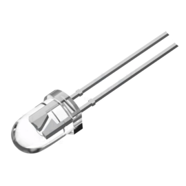 LED 5mm plava 6-8lm 60° 12V 20mA 465-475nm tr.