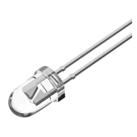LED 5mm bijela 32lm 60° 12V 20mA 5500-8500K