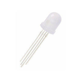 LED 5mm RGB programibilna transparentna, 4pin