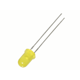 LED 5mm žuta blink 220-330mcd 60° 3-5V 20mA 590nm