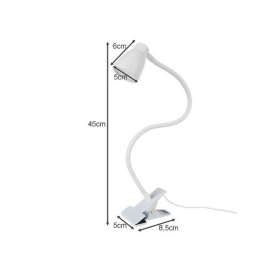 Svjetiljka stolna LED 5W USB sa štipaljkom