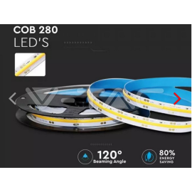 LED traka bijela 4000K 24VDC 10W/m 280LED/m IP20