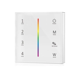 Kontroler zidni RF za RGBW LED traku; 4 zone; 3V