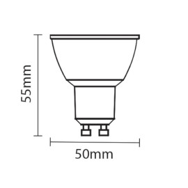 Žarulja LED GU10 4W(35W) 2700K COB 50° dimabilna