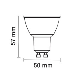Žarulja LED GU10 5W(40W) 25000h 2700k 38°  