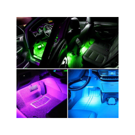 LED RGB rasvjeta za interijer automobila; 4x22,5cm