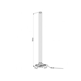 Svjetiljka LED podna 10W RGB 1,5m MIC + dalj. Tuya