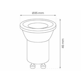 Žarulja LED GU10 3W 20000h 3000K 35mm