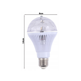Žarulja E27 LED RGB disco, rotaciona