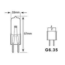 Žarulja halogena GY6,35 24V 250W