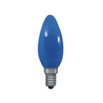 Žarulja E14 230V 25W - svijeća plava