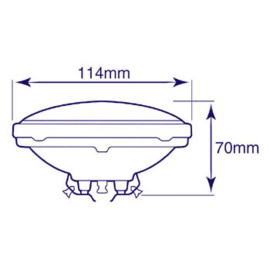 Žarulja halogena PAR36 6,4V 30W 100h GE