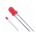 LED 3mm crvena 19mcd 45° 2V 10mA 635nm