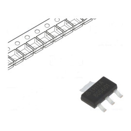 AZ1117H-ADJTRE1 linear V-reg 1,2-15V 1A SOT223 SMD