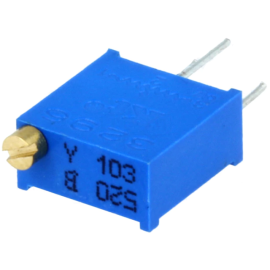 Trimer višeokretni T93YB stojeći 0,5W ±10% 10K