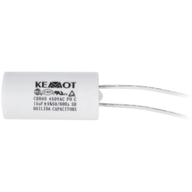 Kondenzator motorni radni 15uF 450V 5% + kabel