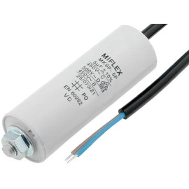 Kondenzator motorni radni 8uF 450V 10% + kabel