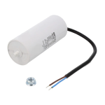 Kondenzator motorni radni 80uF 450V 5% + kabel- - 