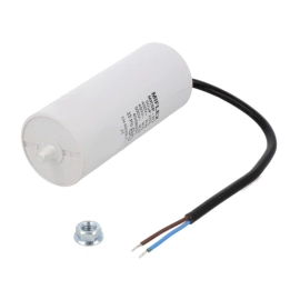 Kondenzator motorni radni 80uF 450V 5% + kabel- - 