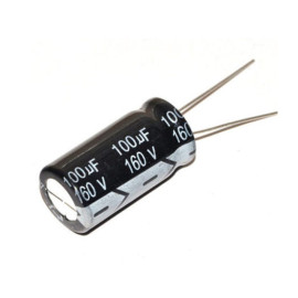 Elko 100uF 160V 105°C 13x25mm RM5 stojeći
