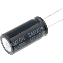 Elko 470uF 200V 105°C 18x35mm 20% RM7,5 stoj - - -