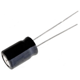 Elko 220uF 25V 105°C 8x12mm RM3,5 stojeći