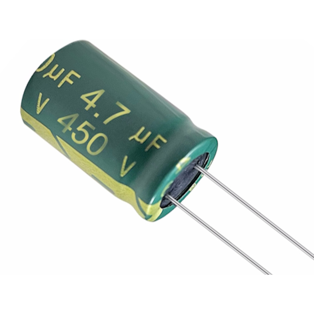 Elko ESR 4,7uF 450V 105°C 8x12,5mm P2,5mm Elko ESR 4,7uF 450V 105°C 8x12,5mm P2,5mm