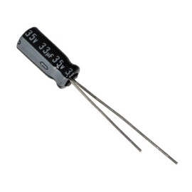 Elko 33uF 35V 105°C 5x11mm RM2,5 stojeći