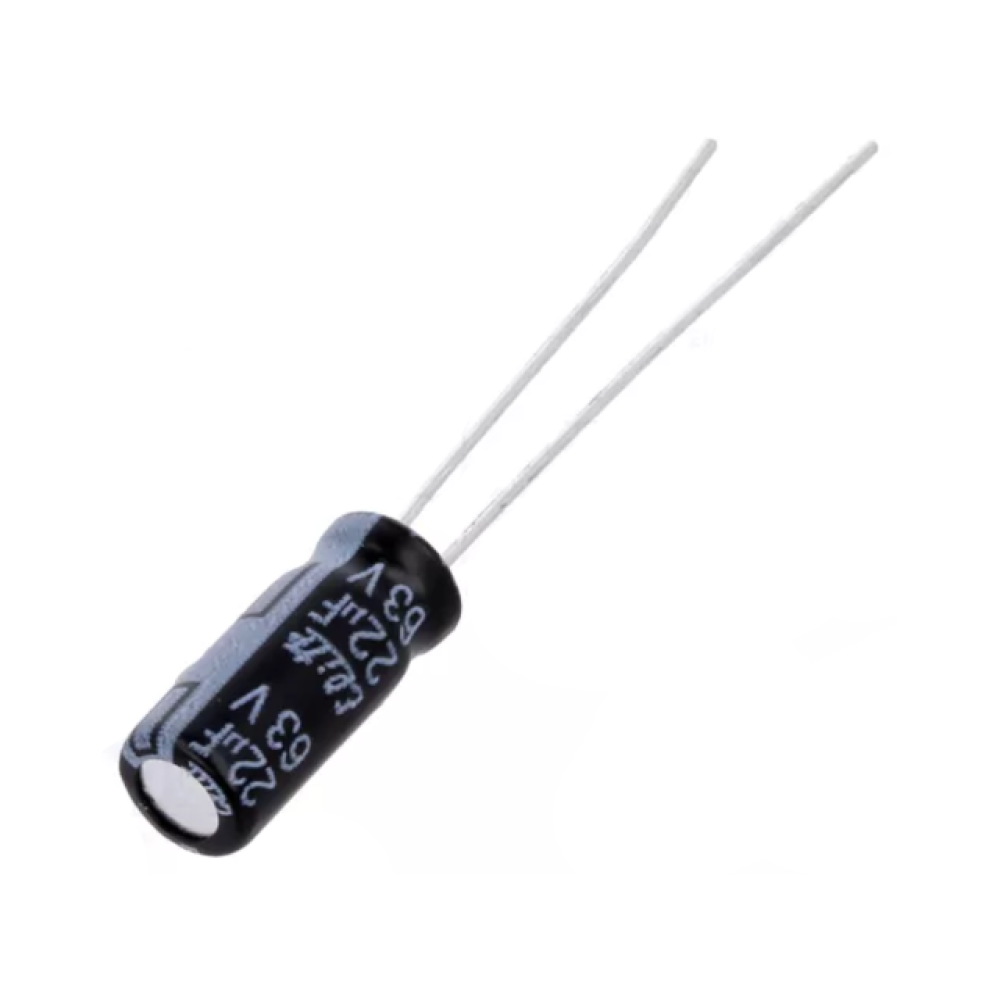 Elektrolit 22uF 63V 105°C 5x11mm Pitch2 