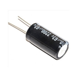 Elko 2200uF 63V 105°C 16x36mm RM7,5 stojeći