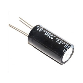 Elko 2200uF 63V 105°C 16x36mm RM7,5 stojeći