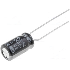 Elko 100uF 35V 105°C 6,3x11mm 20% RM2,5 stojeći