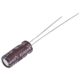 Elko ESR 10uF 50V 105°C 5x11mm stojeći