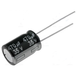 Elko ESR 470uF 35V 105°C 10x16mm 20% RM5 stojeći