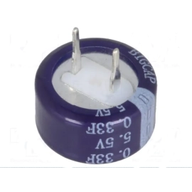 Kondenzator BACK UP 0,33F 5,5V 13,5x7,3mm 20%