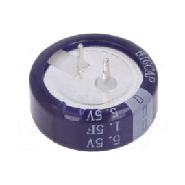 Kondenzator BACK UP 1,5F 5,5V 20,5x7,6mm 20%
